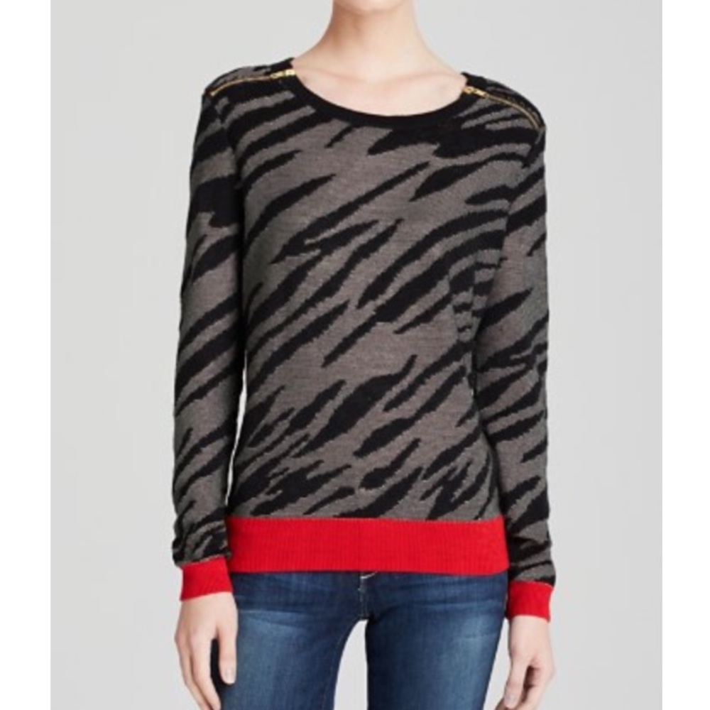 French Connection zebra print sweater